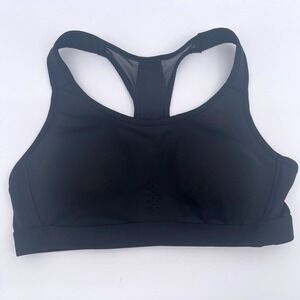 Avia Women's Plus Size XXL Racerback Sports Bra Black Padded Mesh